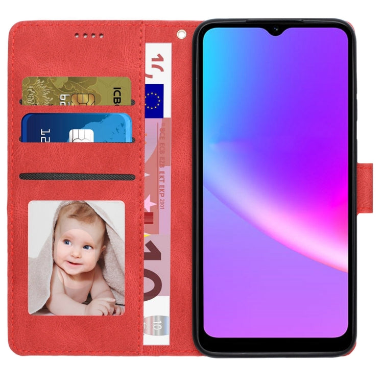 For Realme C25 / C15 / C12 Fantasy Skin-feel Calfskin Texture Leather Phone Case