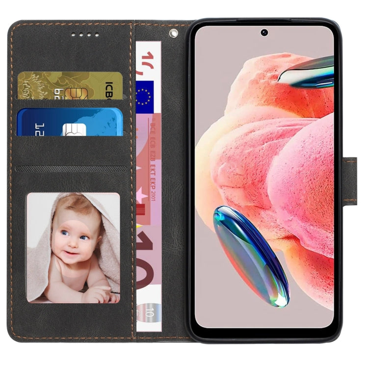 For Xiaomi Redmi Note 12 4G Global Fantasy Skin-feel Calfskin Texture Leather Phone Case