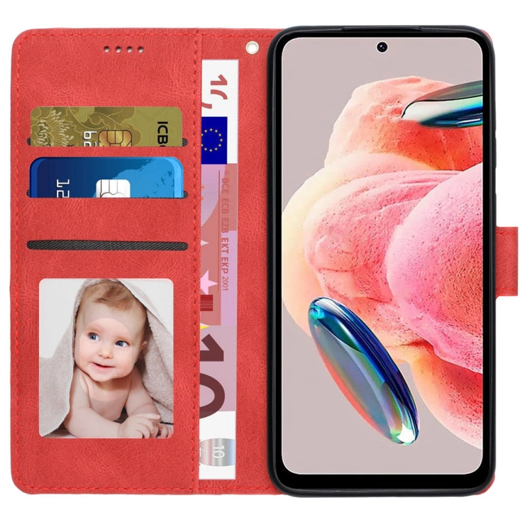 For Xiaomi Redmi Note 12 4G Global Fantasy Skin-feel Calfskin Texture Leather Phone Case