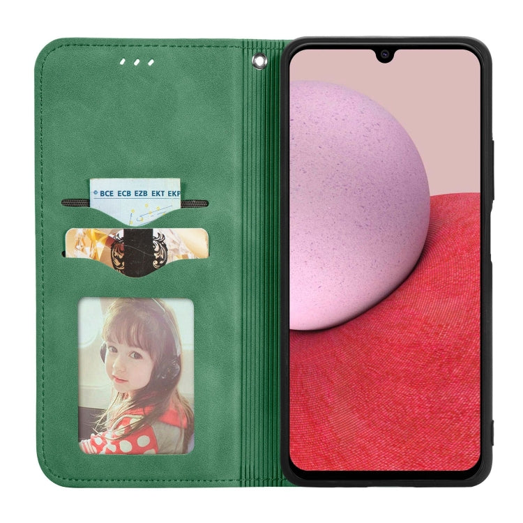 For Samsung Galaxy A14 5G Retro Skin Feel Magnetic Leather Phone Case