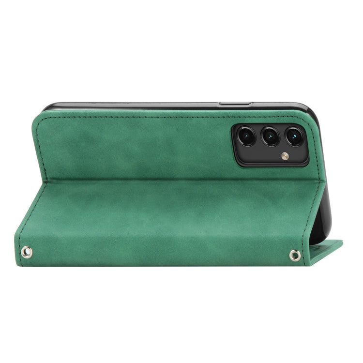 For Samsung Galaxy A14 5G Retro Skin Feel Magnetic Leather Phone Case