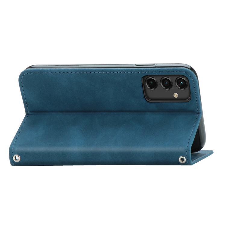 For Samsung Galaxy A14 5G Retro Skin Feel Magnetic Leather Phone Case