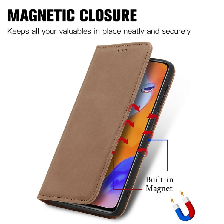 For Samsung Galaxy A14 5G Retro Skin Feel Magnetic Leather Phone Case