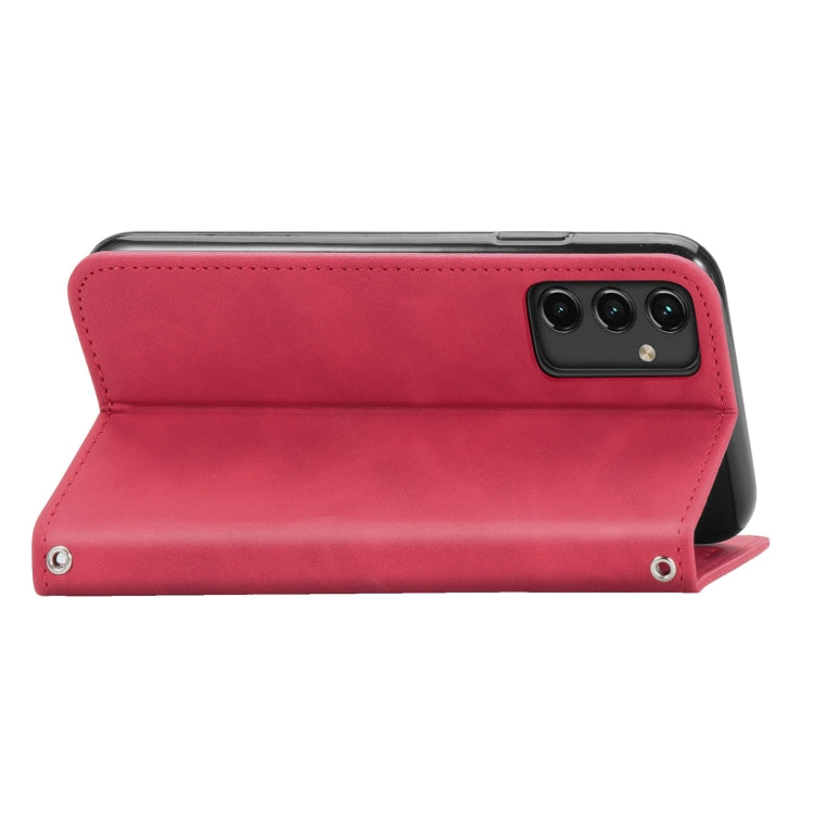 For Samsung Galaxy A14 5G Retro Skin Feel Magnetic Leather Phone Case