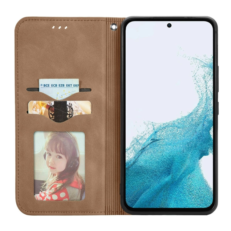 For Samsung Galaxy A54 5G Retro Skin Feel Magnetic Leather Phone Case