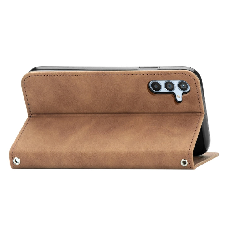 For Samsung Galaxy A54 5G Retro Skin Feel Magnetic Leather Phone Case