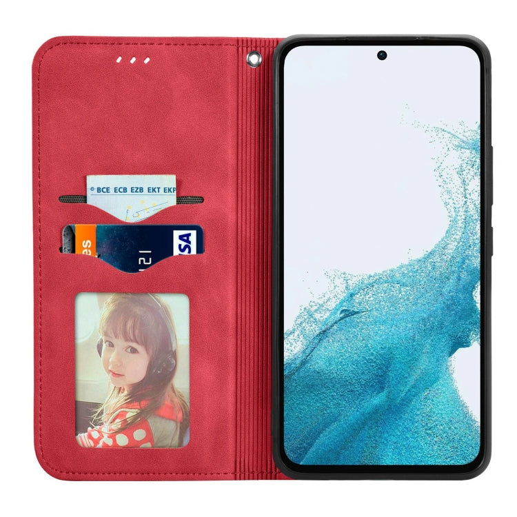 For Samsung Galaxy A54 5G Retro Skin Feel Magnetic Leather Phone Case