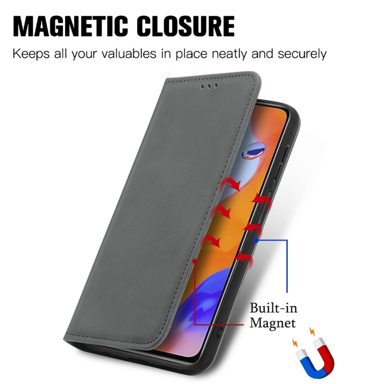 For Samsung Galaxy A54 5G Retro Skin Feel Magnetic Leather Phone Case