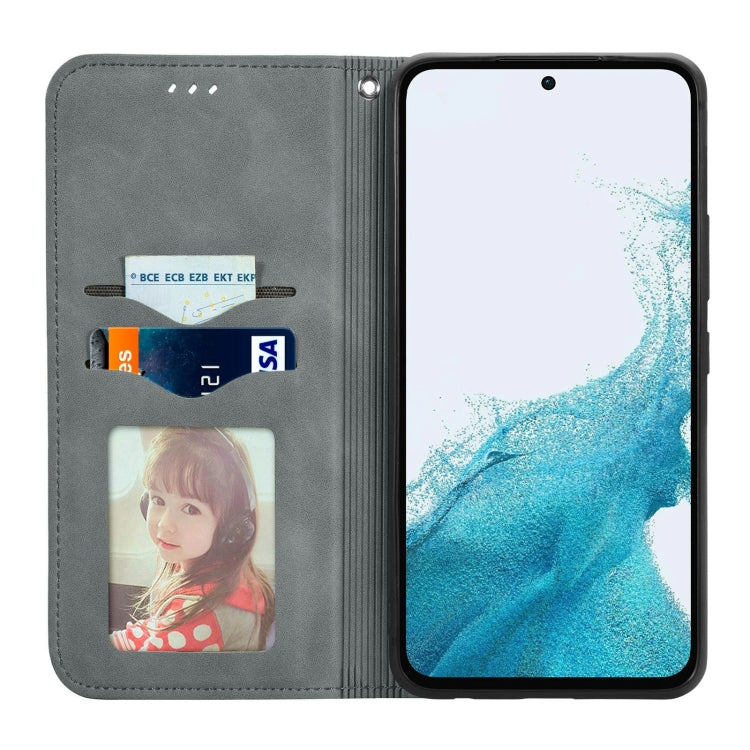 For Samsung Galaxy A54 5G Retro Skin Feel Magnetic Leather Phone Case
