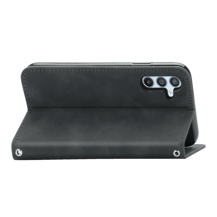 For Samsung Galaxy A54 5G Retro Skin Feel Magnetic Leather Phone Case