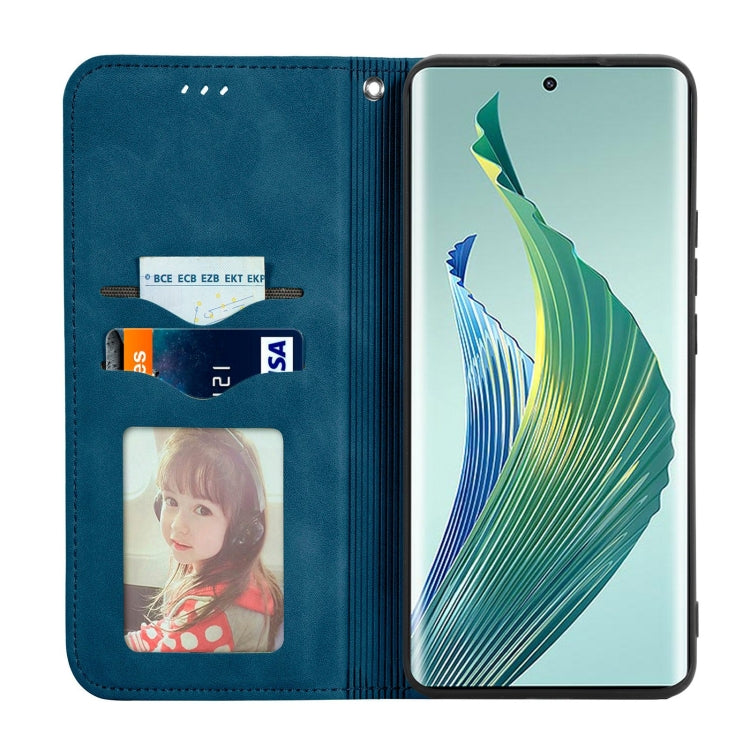 For Honor Magic5 Lite Retro Skin Feel Magnetic Leather Phone Case