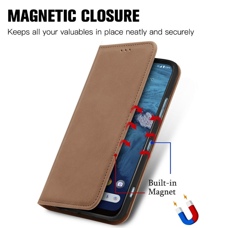 For Kyocera Android One S10 Retro Skin Feel Magnetic Leather Phone Case