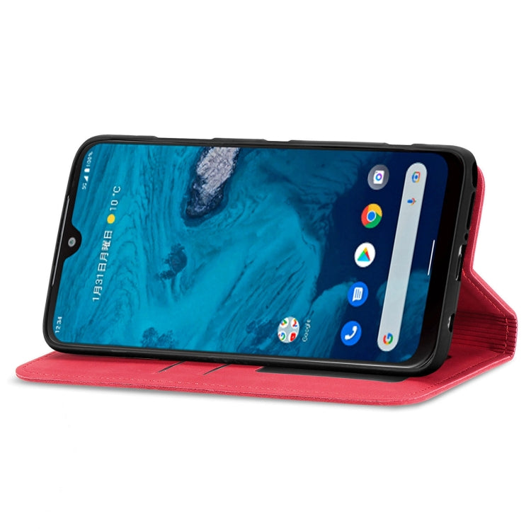 For Kyocera Android One S10 Retro Skin Feel Magnetic Leather Phone Case