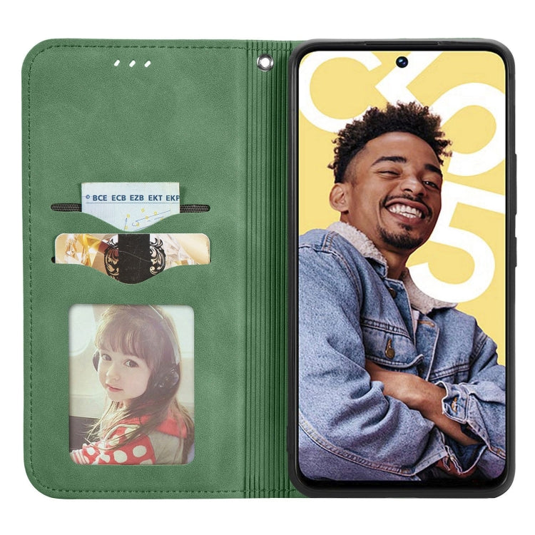 For Realme C55 Retro Skin Feel Magnetic Leather Phone Case