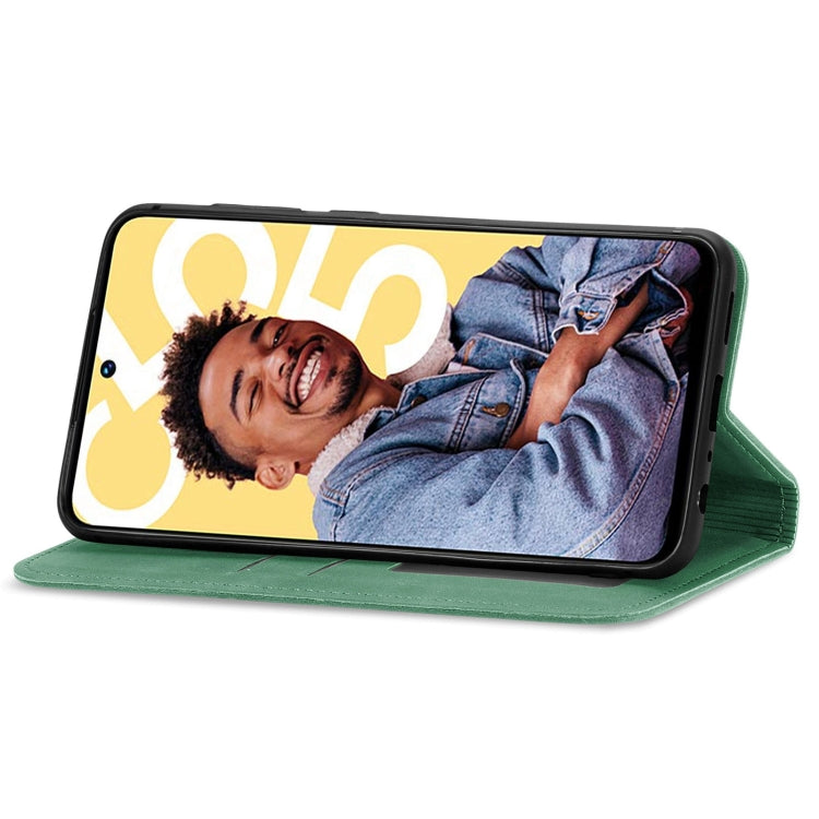 For Realme C55 Retro Skin Feel Magnetic Leather Phone Case