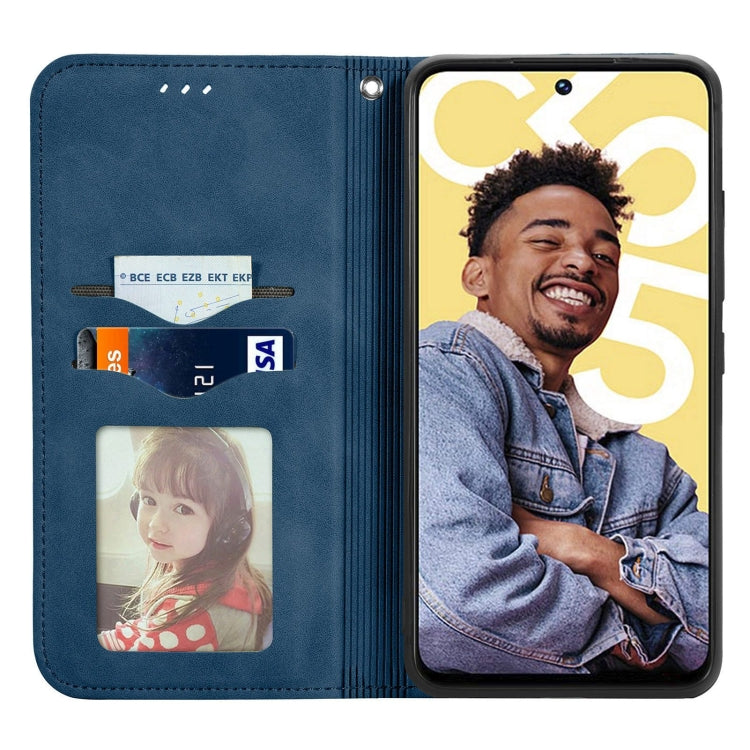 For Realme C55 Retro Skin Feel Magnetic Leather Phone Case