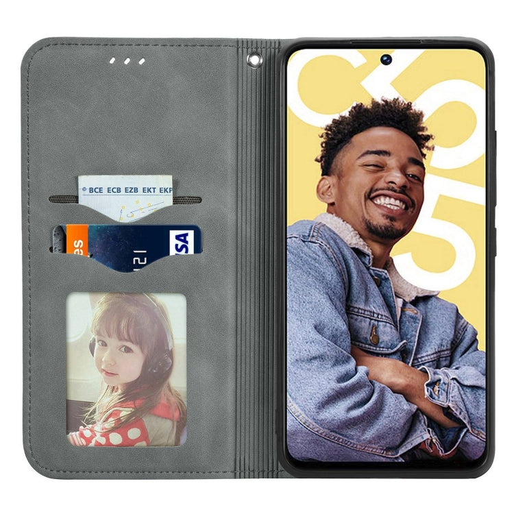 For Realme C55 Retro Skin Feel Magnetic Leather Phone Case