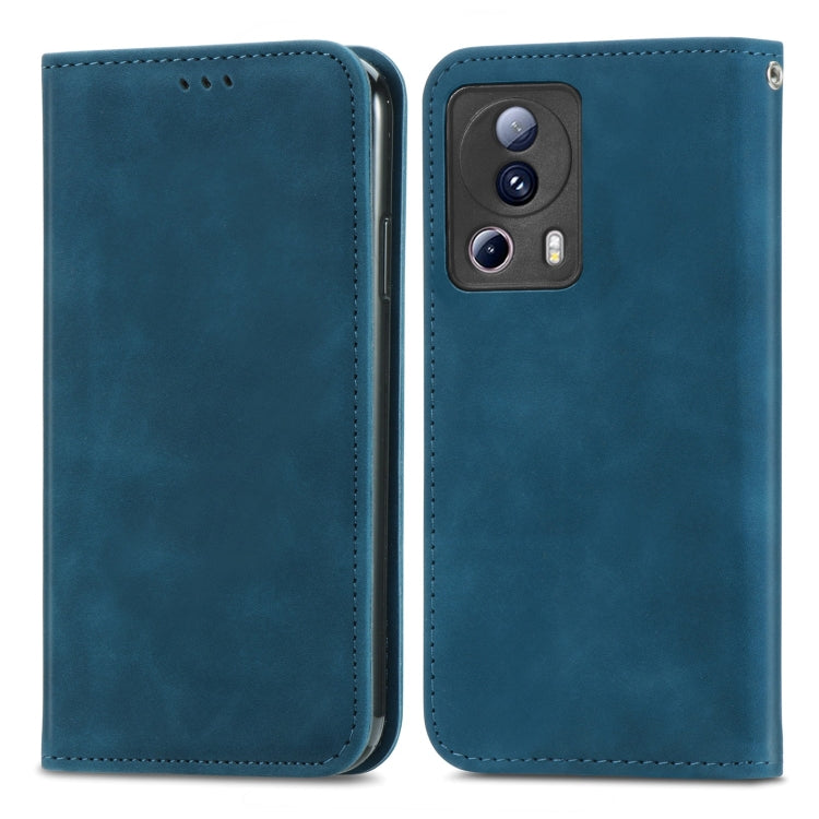 For Xiaomi 13 Lite Retro Skin Feel Magnetic Leather Phone Case