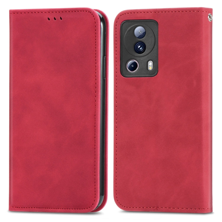 For Xiaomi 13 Lite Retro Skin Feel Magnetic Leather Phone Case