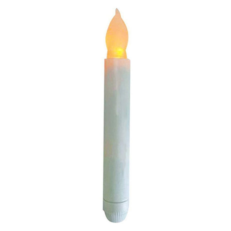 12pcs / Box LED Electronic Candle Lights Flameless Long Rod Christmas Candle, Spec:Flashing Yellow Light