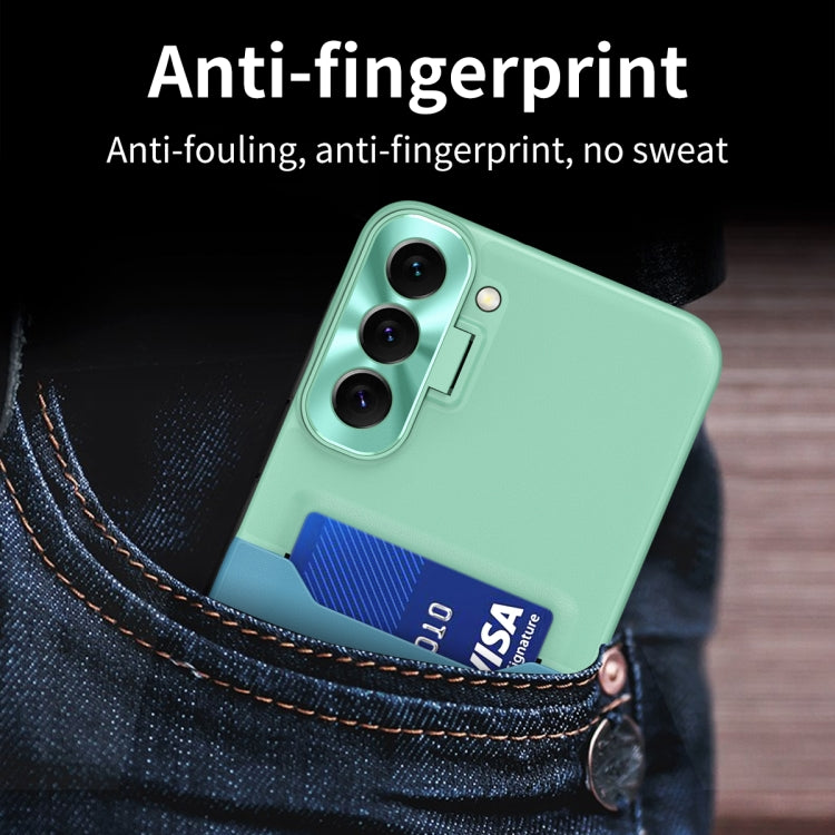 For Samsung Galaxy S22 5G Two-Color Invisible Lens Holder Phone Case