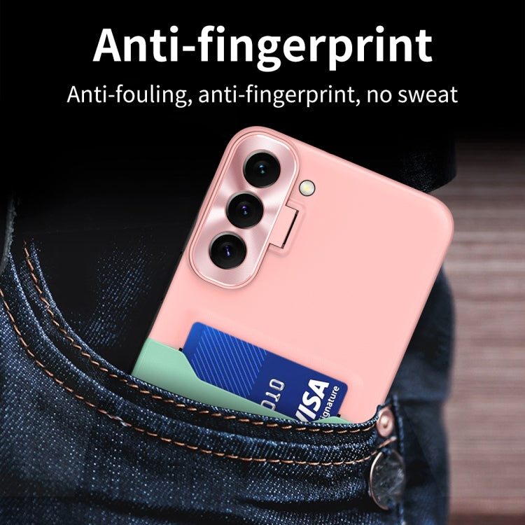 For Samsung Galaxy S22+ 5G Two-Color Invisible Lens Holder Phone Case