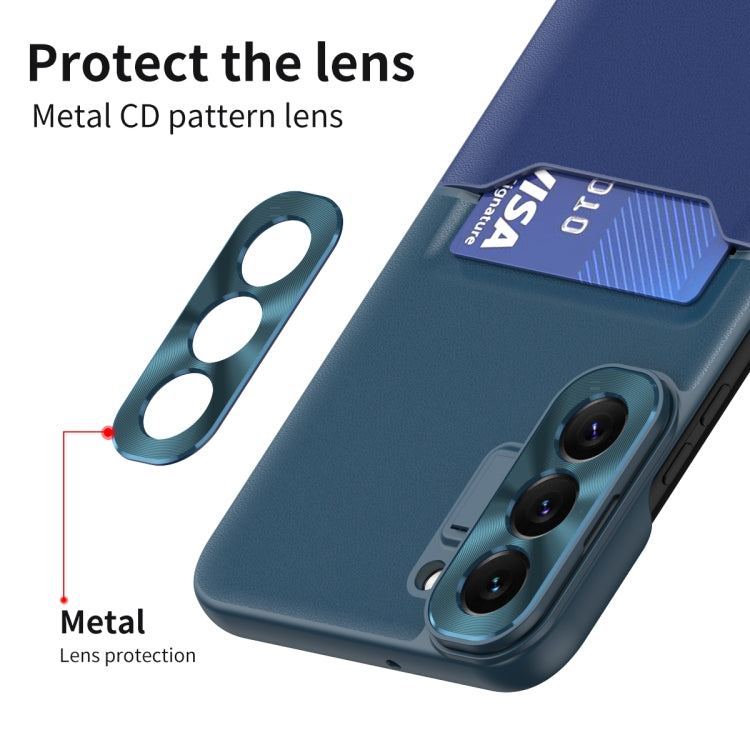 For Samsung Galaxy S22+ 5G Two-Color Invisible Lens Holder Phone Case