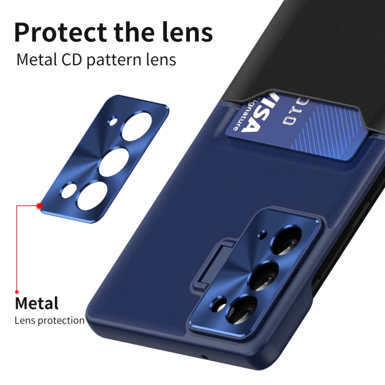 For Samsung Galaxy Note20 Two-Color Invisible Lens Holder Phone Case