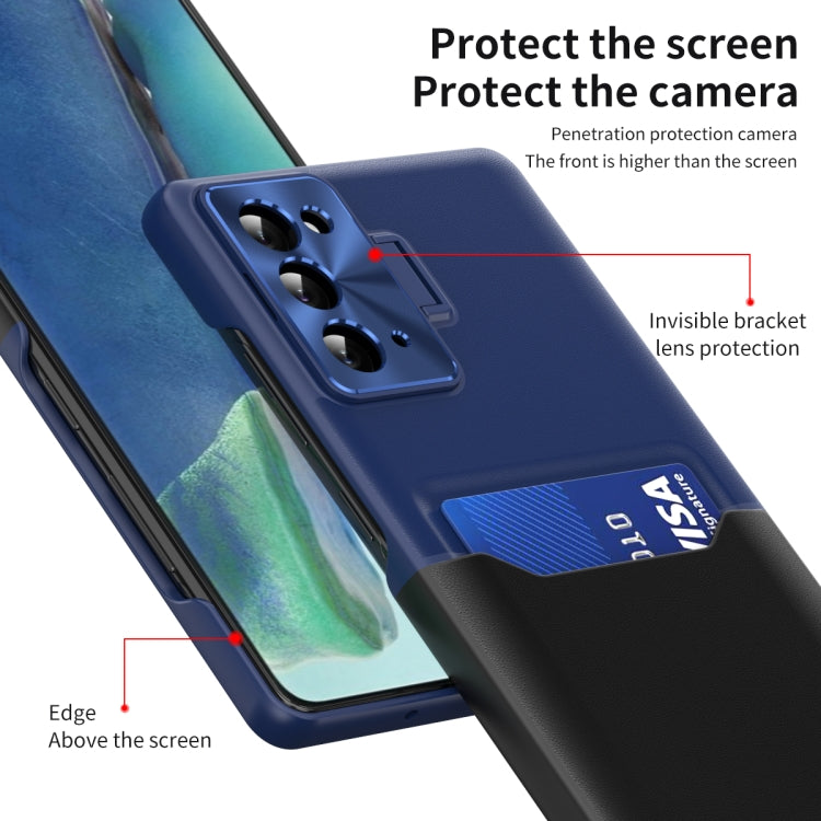 For Samsung Galaxy Note20 Two-Color Invisible Lens Holder Phone Case