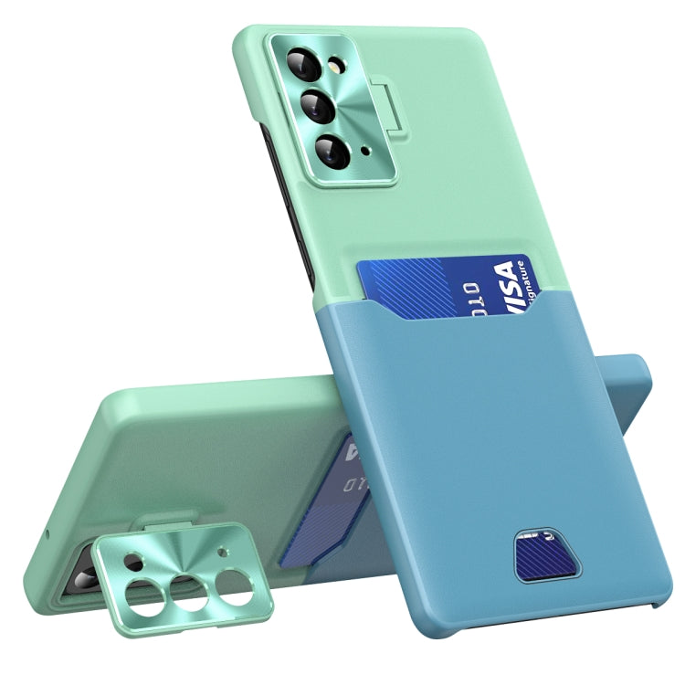 For Samsung Galaxy Note20 Two-Color Invisible Lens Holder Phone Case