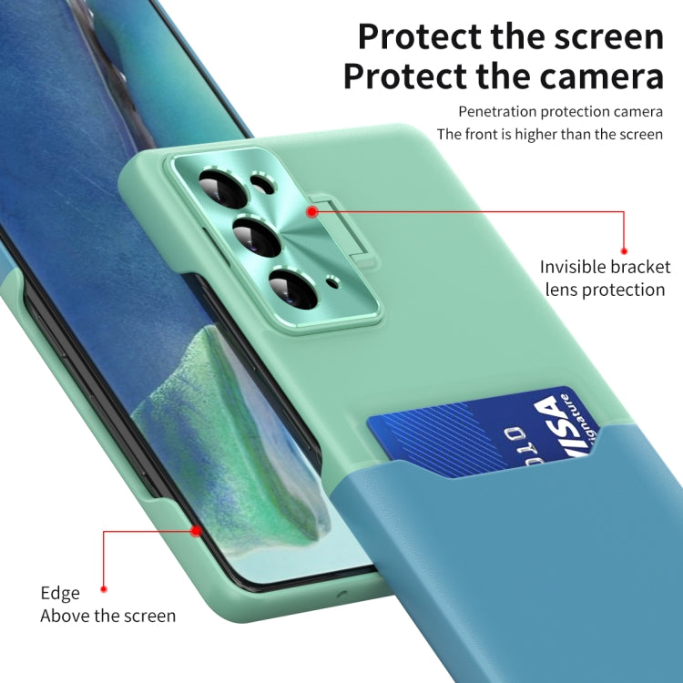 For Samsung Galaxy Note20 Two-Color Invisible Lens Holder Phone Case