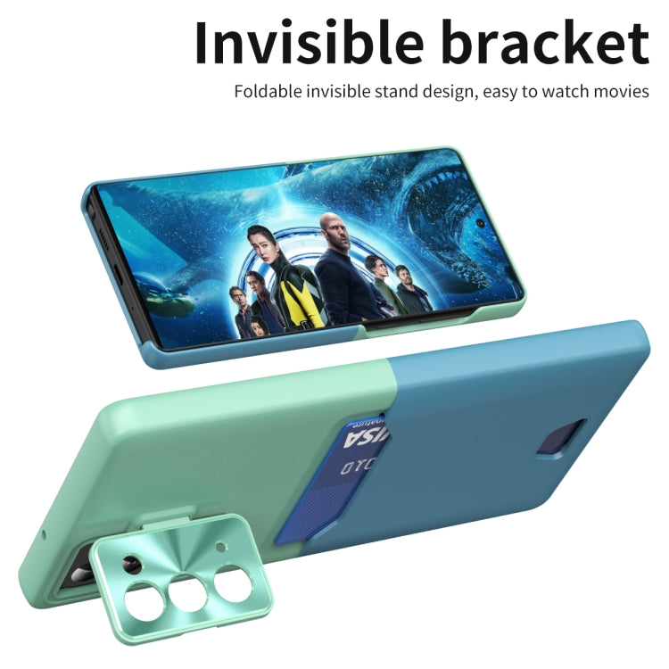 For Samsung Galaxy Note20 Two-Color Invisible Lens Holder Phone Case