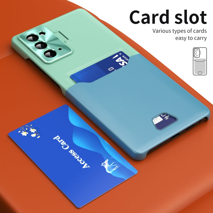 For Samsung Galaxy Note20 Two-Color Invisible Lens Holder Phone Case