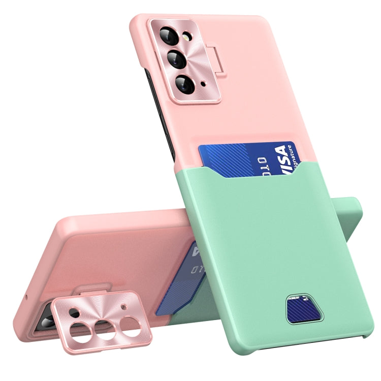 For Samsung Galaxy Note20 Two-Color Invisible Lens Holder Phone Case