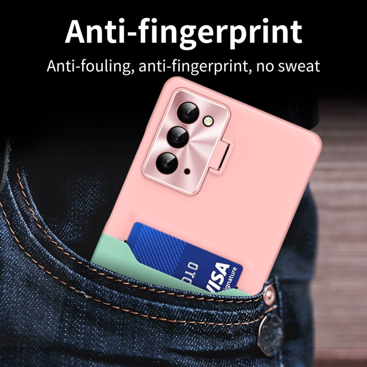 For Samsung Galaxy Note20 Two-Color Invisible Lens Holder Phone Case