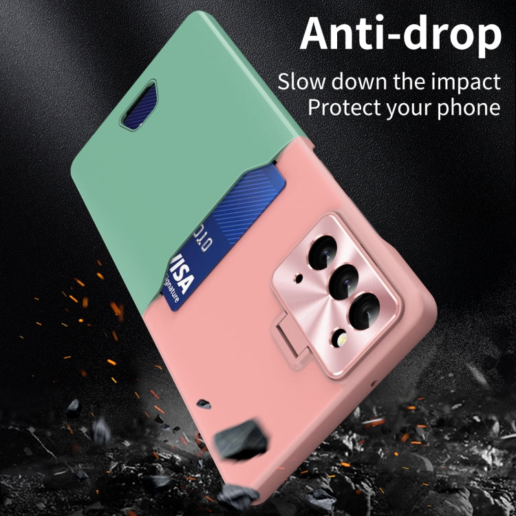For Samsung Galaxy Note20 Two-Color Invisible Lens Holder Phone Case