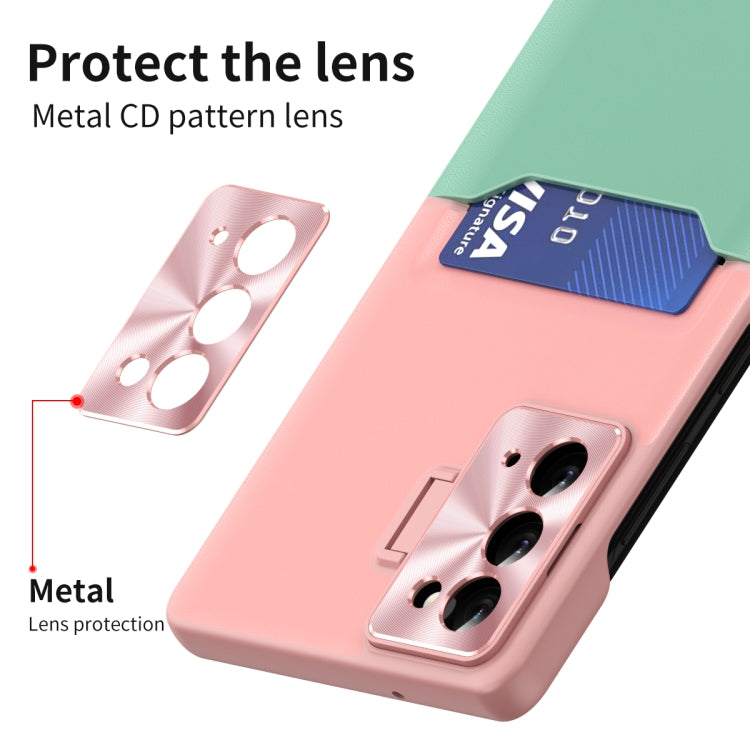 For Samsung Galaxy Note20 Two-Color Invisible Lens Holder Phone Case