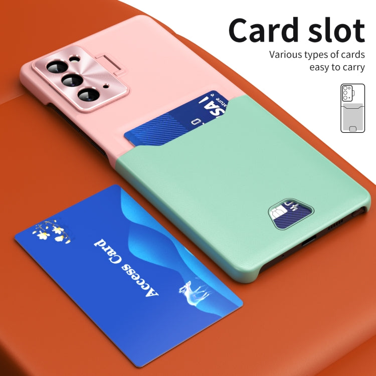For Samsung Galaxy Note20 Two-Color Invisible Lens Holder Phone Case