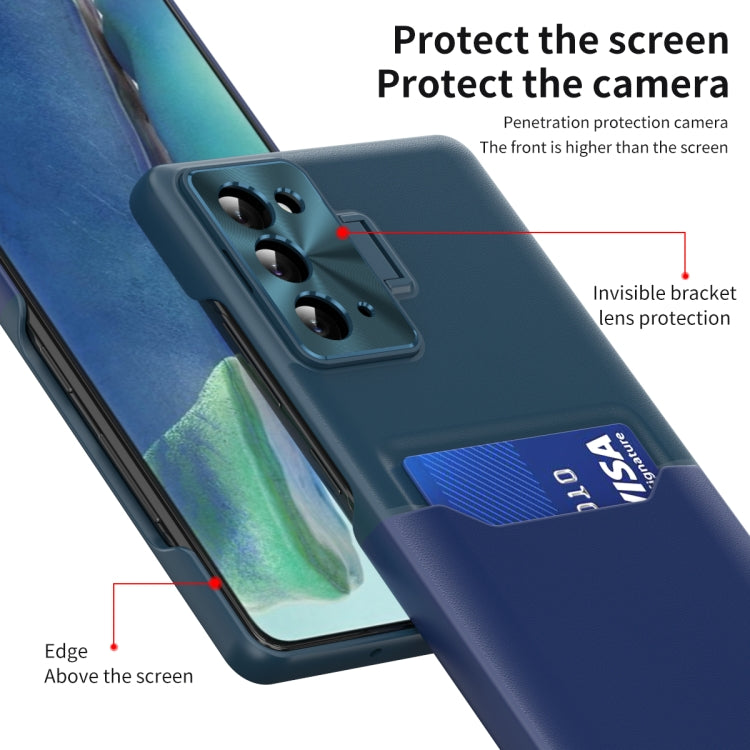 For Samsung Galaxy Note20 Two-Color Invisible Lens Holder Phone Case