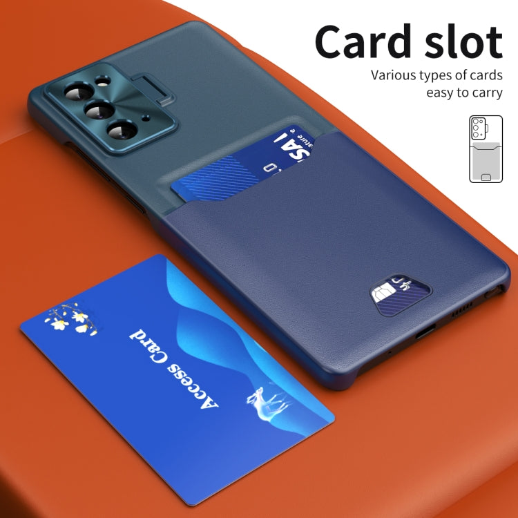 For Samsung Galaxy Note20 Two-Color Invisible Lens Holder Phone Case