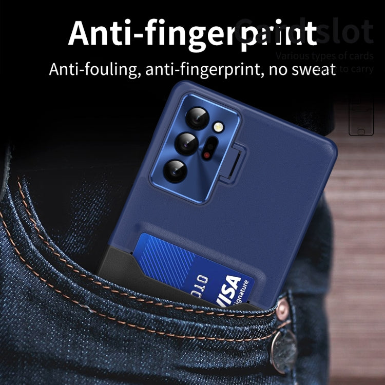 For Samsung Galaxy Note20 Ultra Two-Color Invisible Lens Holder Phone Case