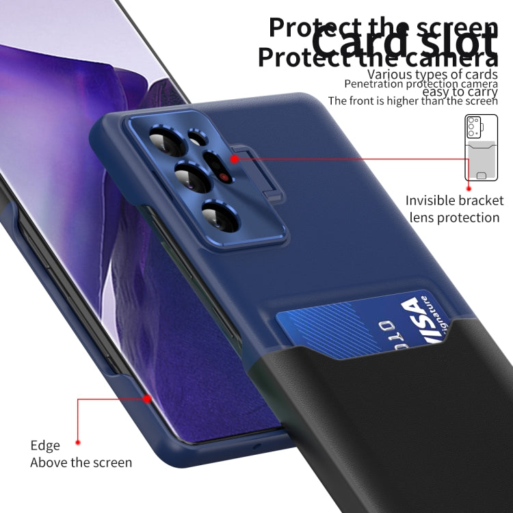 For Samsung Galaxy Note20 Ultra Two-Color Invisible Lens Holder Phone Case