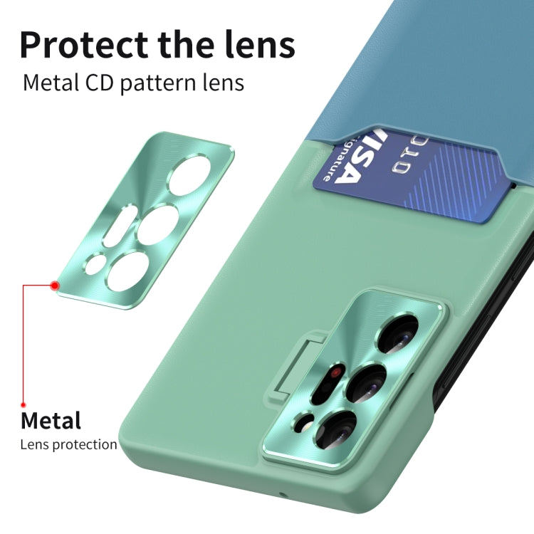 For Samsung Galaxy Note20 Ultra Two-Color Invisible Lens Holder Phone Case