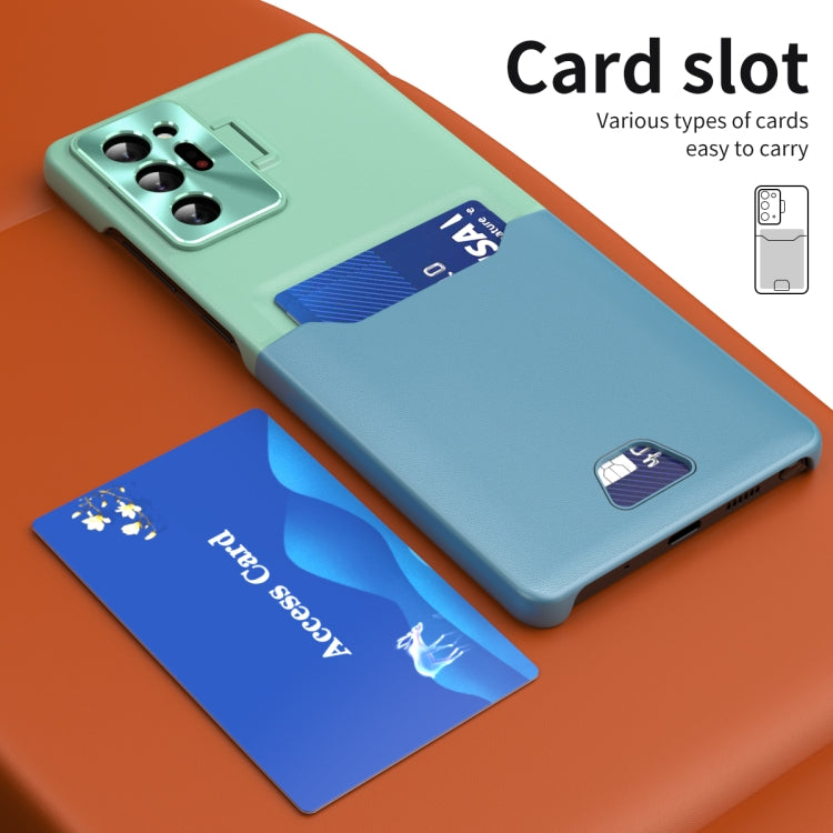 For Samsung Galaxy Note20 Ultra Two-Color Invisible Lens Holder Phone Case