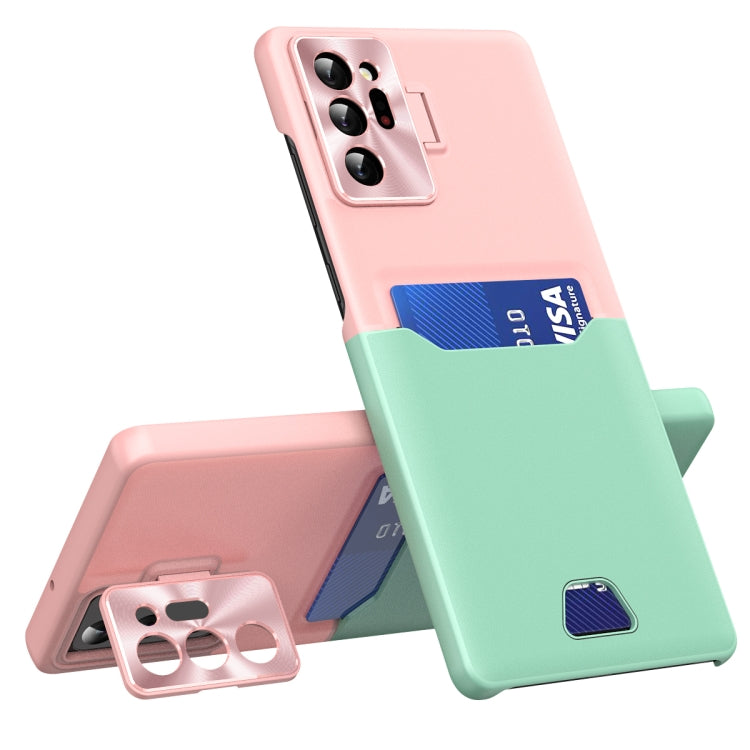 For Samsung Galaxy Note20 Ultra Two-Color Invisible Lens Holder Phone Case