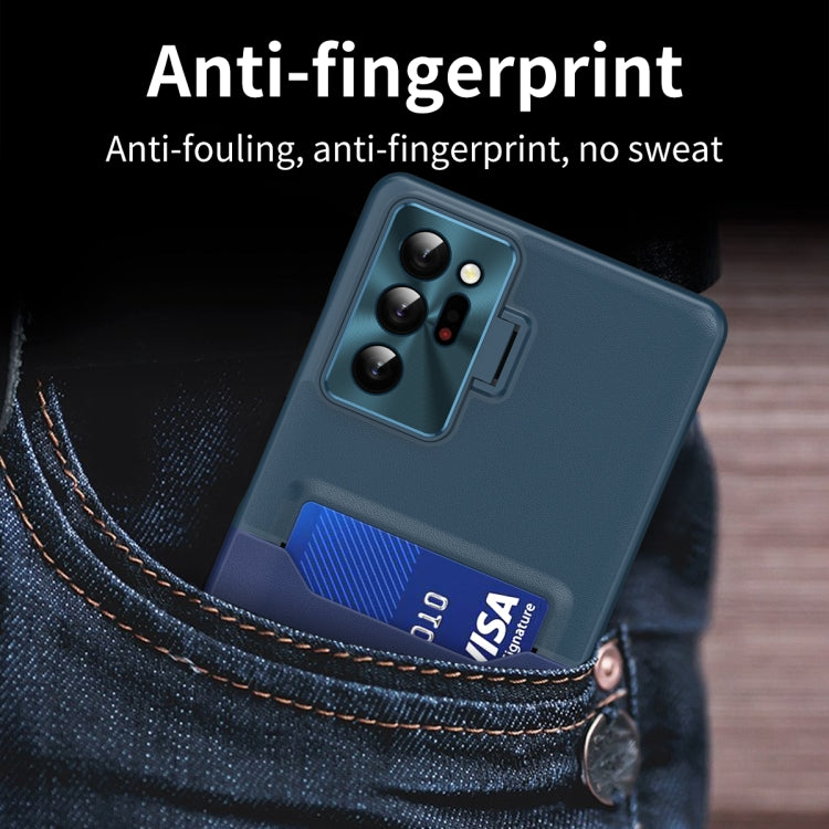For Samsung Galaxy Note20 Ultra Two-Color Invisible Lens Holder Phone Case