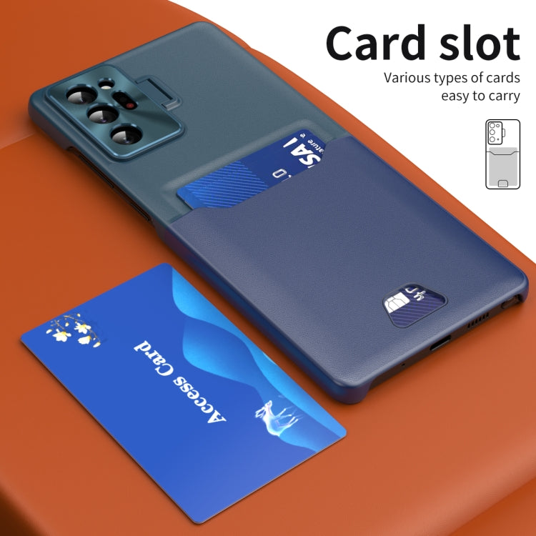For Samsung Galaxy Note20 Ultra Two-Color Invisible Lens Holder Phone Case