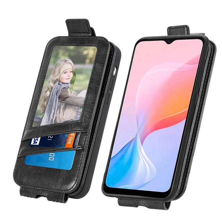 For Blackview A85 Zipper Wallet Vertical Flip Leather Phone Case
