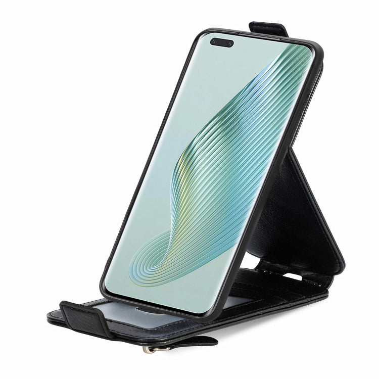 For Honor Magic5 Pro Zipper Wallet Vertical Flip Leather Phone Case