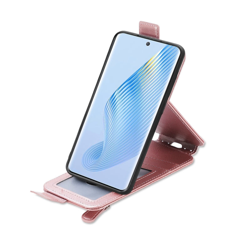 For Honor Magic5 Zipper Wallet Vertical Flip Leather Phone Case